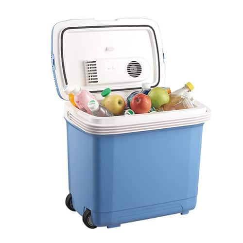 stored food in cooler