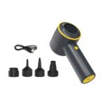 Pompe à air électrique portable à double vitesse avec USB rechargeable HT-439E