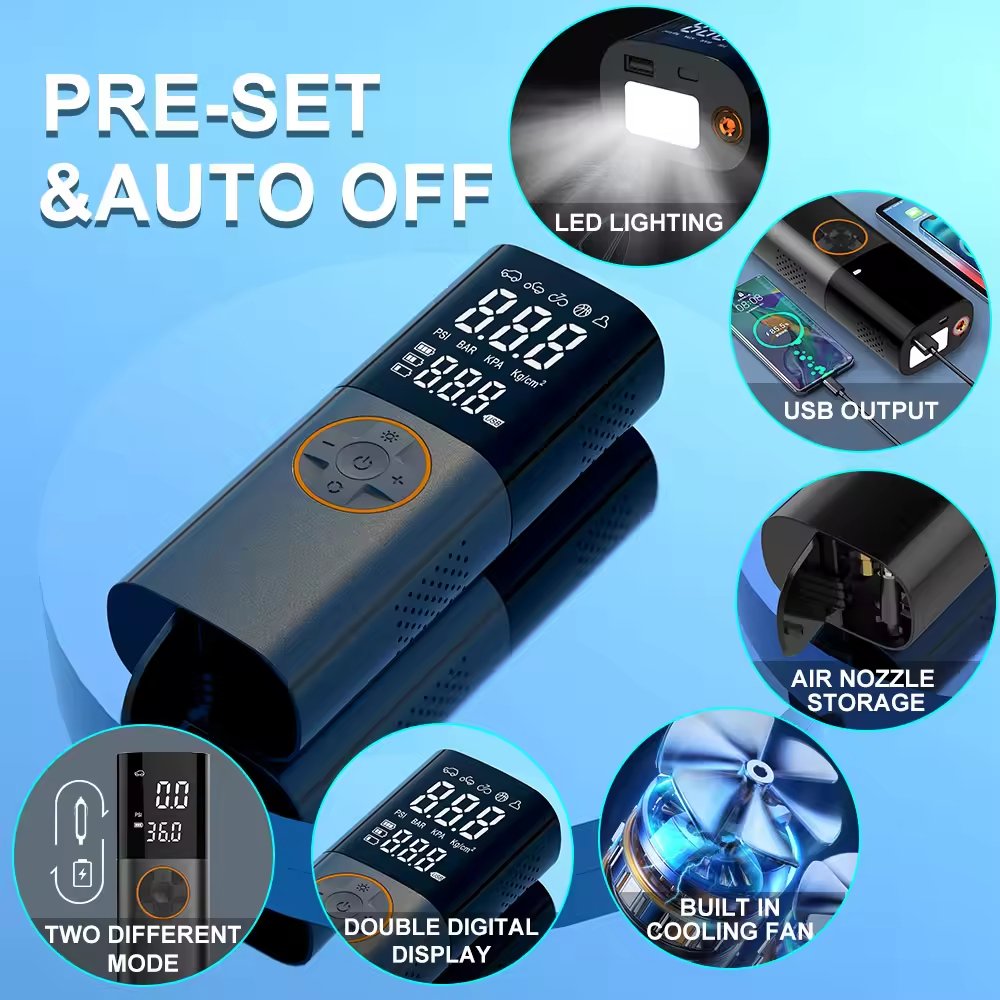 Características da bomba de ar para carro kelylands CZK-3691