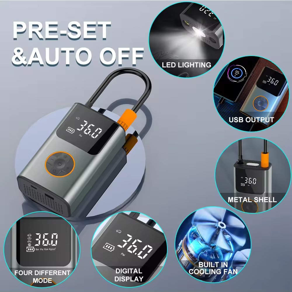 Pompe à air pour voiture kelylands CZK-3695 fonctions polyvalentes