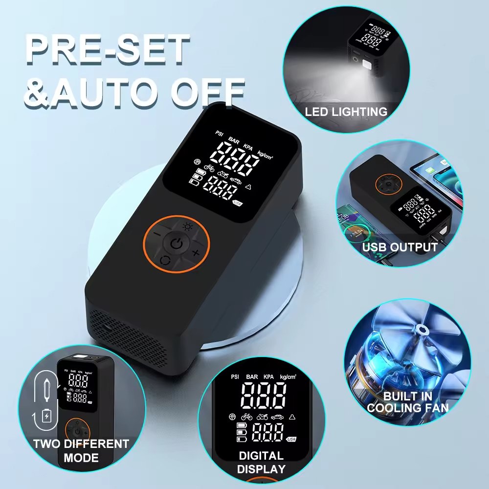 kelylands Auto-Luftpumpe CZK-5614 Mehrzweckfunktionen