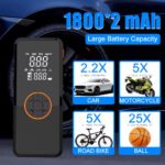 kelylands car air pump CZK-5617B with 3600mAh battery