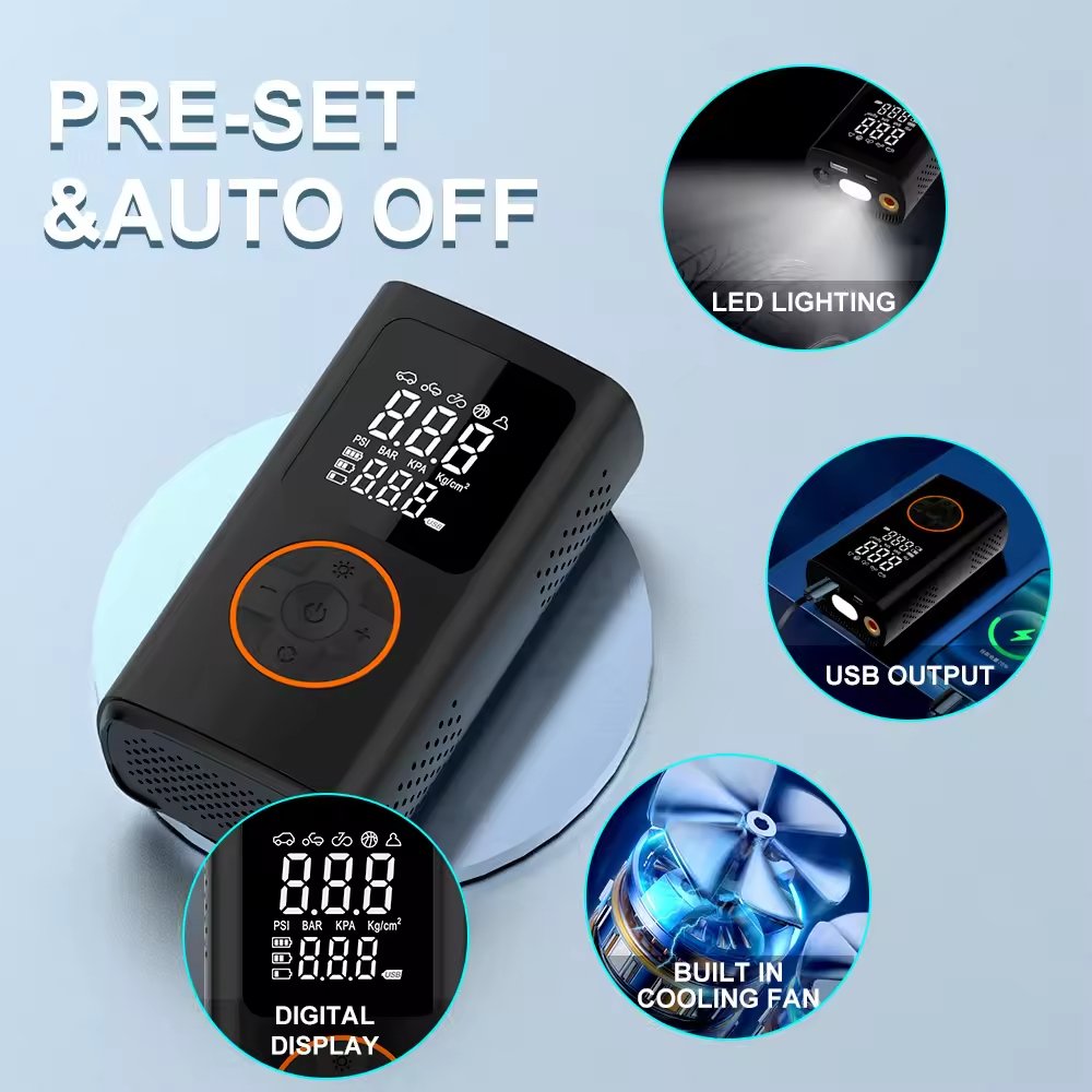 kelylands car air pump CZK-5625 multipurpose functions