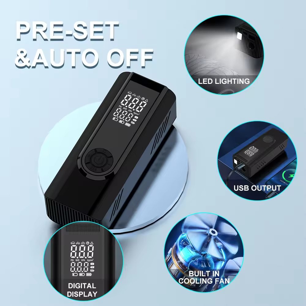 kelylands Auto-Luftpumpe CZK-5642 Mehrzweckfunktionen