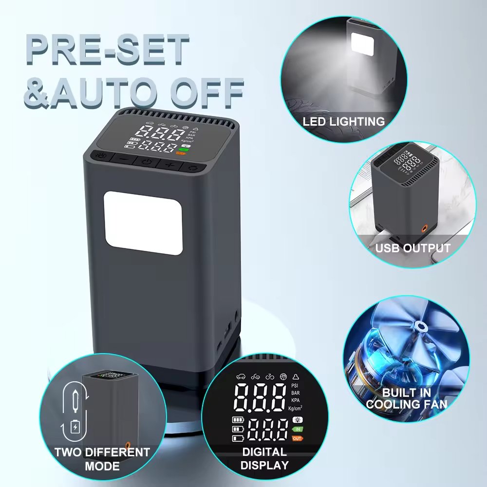 kelylands Auto-Luftpumpe CZK-5657 Mehrzweckfunktionen