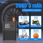 Pompe à air de voiture kelylands CZK-5659 avec batterie 6000mAh
