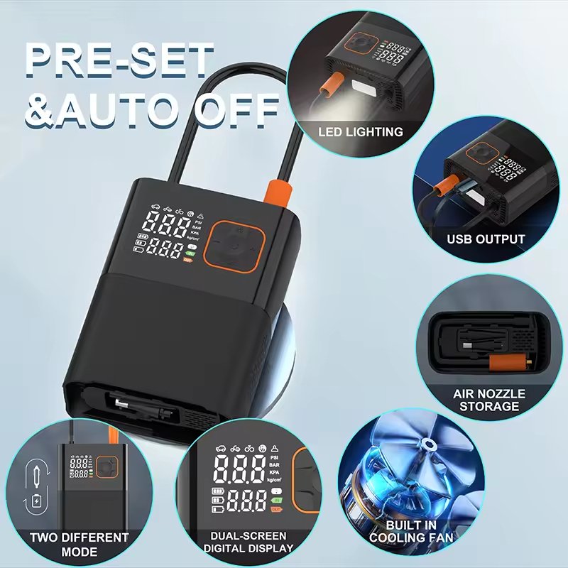 Pompe à air pour voiture kelylands CZK-5659 fonctions polyvalentes