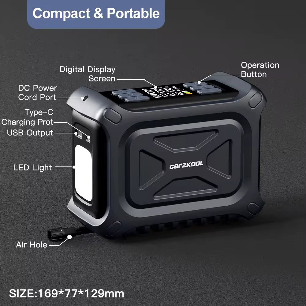 kelylands car air pump CZK-DC08 accessory introduction