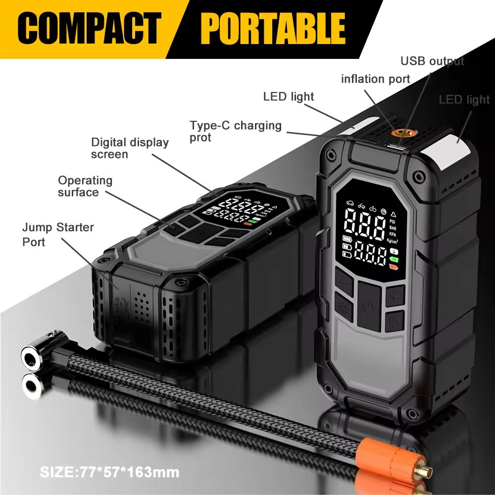 Pompe à air de voiture kelylands CZK-DH01 compacte et portable introduction