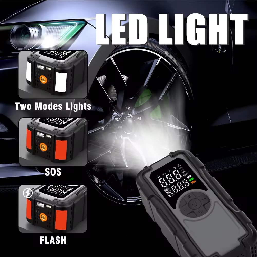 ケリーランド カーエアポンプ CZK-DH01B LED照明付き