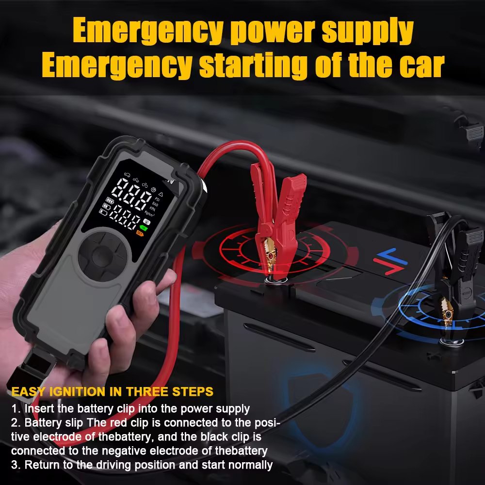 ケリーランド車空気ポンプ CZK-DH01B 緊急始動付き