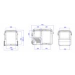 kelylands compresor nevera coche C053-050 tamaños