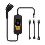 Портативное зарядное устройство 3-в-1 типа AC 1 Smart Model EA2 Portable EV Charger с ЖК-дисплеем