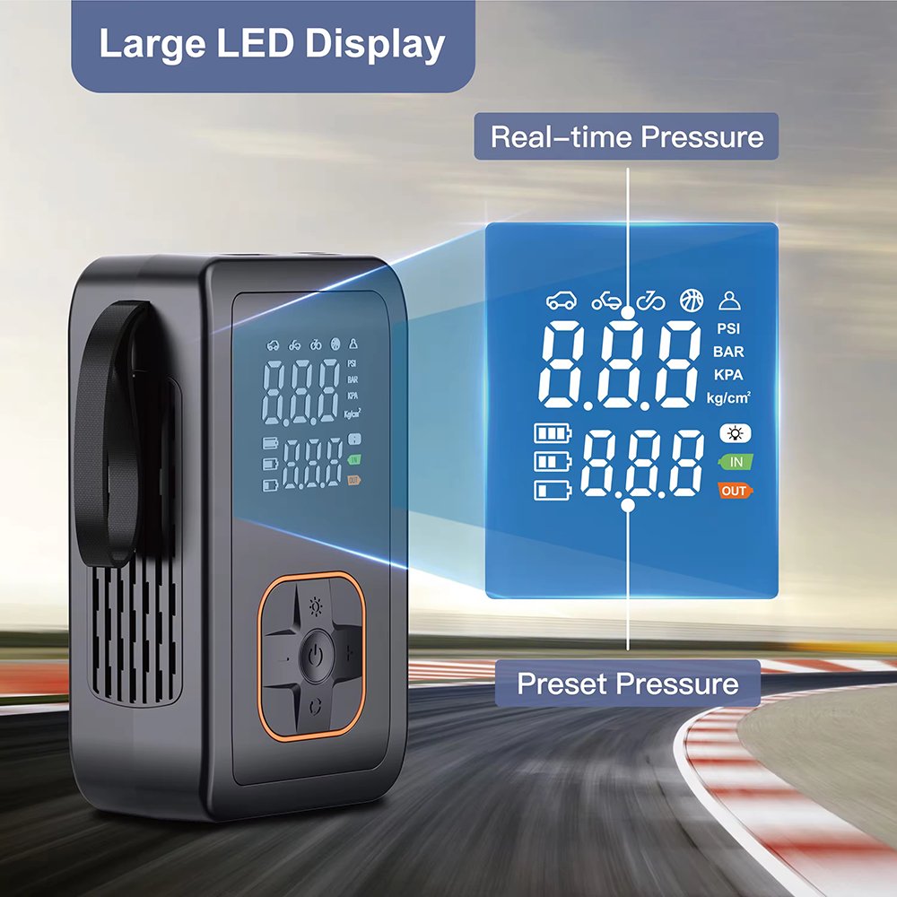 kelylands car air pump CZK-DB02 dual digital display