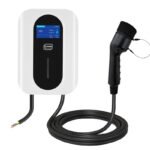Carregador de veículos elétricos domésticos trifásico 16A 11kW Tipo 2 (IEC 62196-2) com LCD