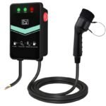 النوع 2 (IEC 62196-2) شاحن كهربائي منزلي كهربائي 32 أمبير بقدرة 7 كيلوواط مزود بمؤشر ضوئي