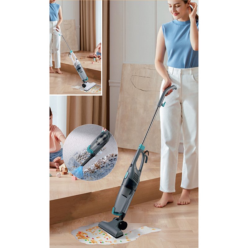 aspirador de pó doméstico kelylands SM-608A cor cinza usado em casa