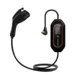Cargador portátil para VE tipo 1 (SAE J1772) NEMA 14-50P AC 40A Smart Model AQ3 con LCD