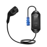 유형 2(IEC 62196-2) AC 32A 스마트 모델 EQ2 휴대용 EV 충전기(LCD 포함)