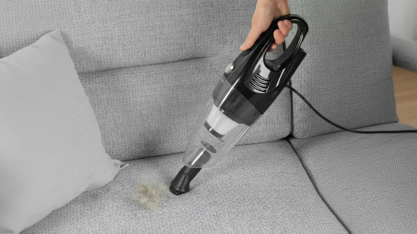 Aspirateur de voiture robuste pour le nettoyage des poils d'animaux, de la saleté et des débris.