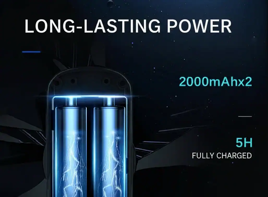 안정적인 차량 전원 지원을 위한 2000mAh 충전식 차량용 배터리.