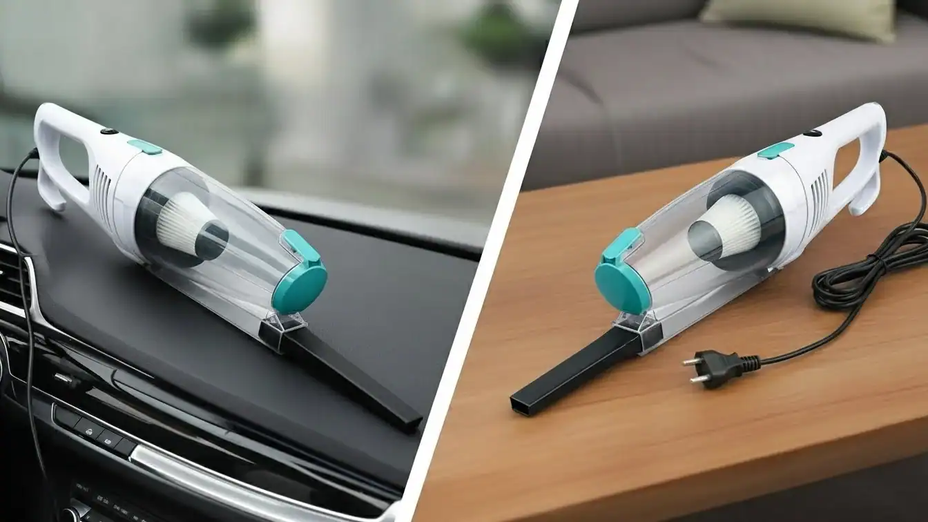 Vacuum cleaner for car interior cleaning and detailing.