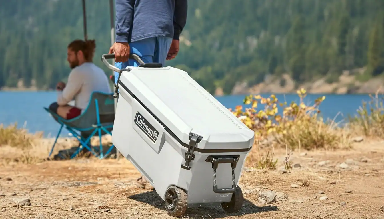 1. Durable car accessory cooler storage for outdoor adventures and road trips.