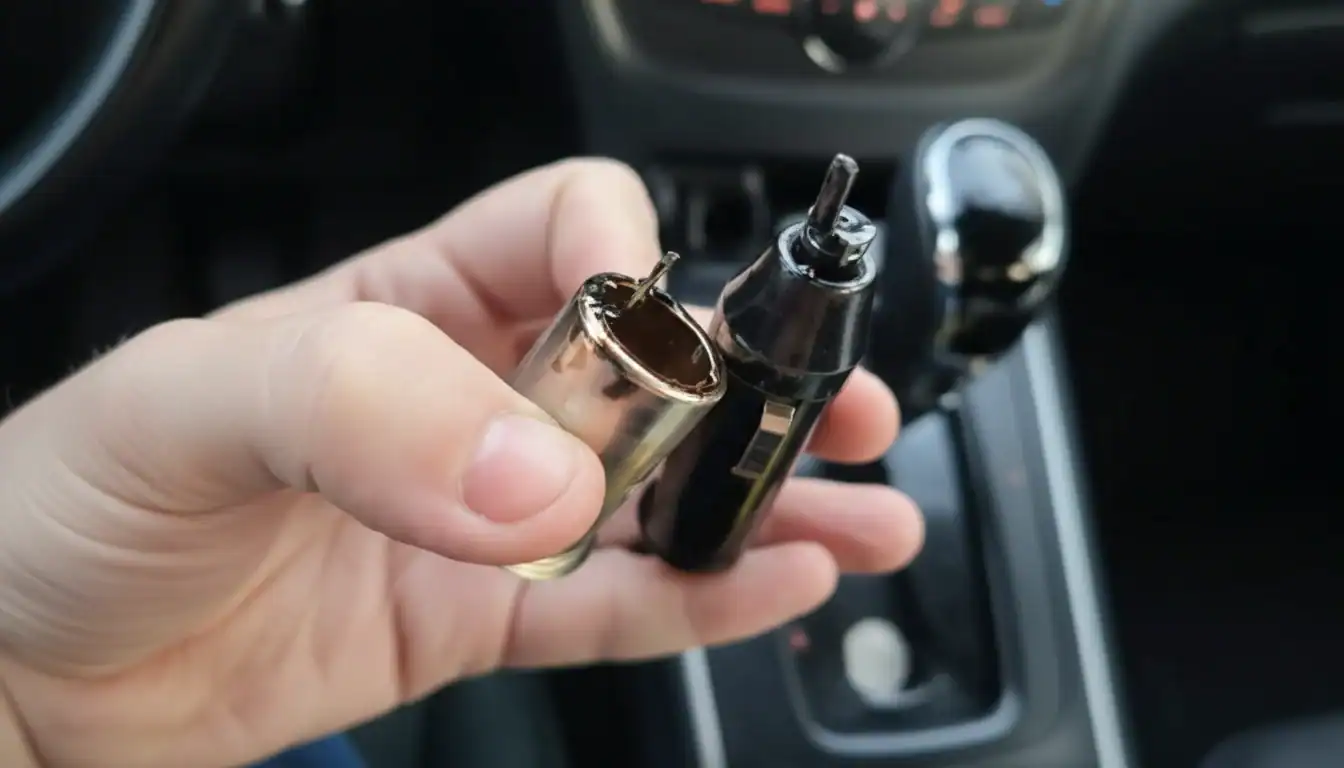 Portable car air purifier and diffuser for freshening vehicle interior.