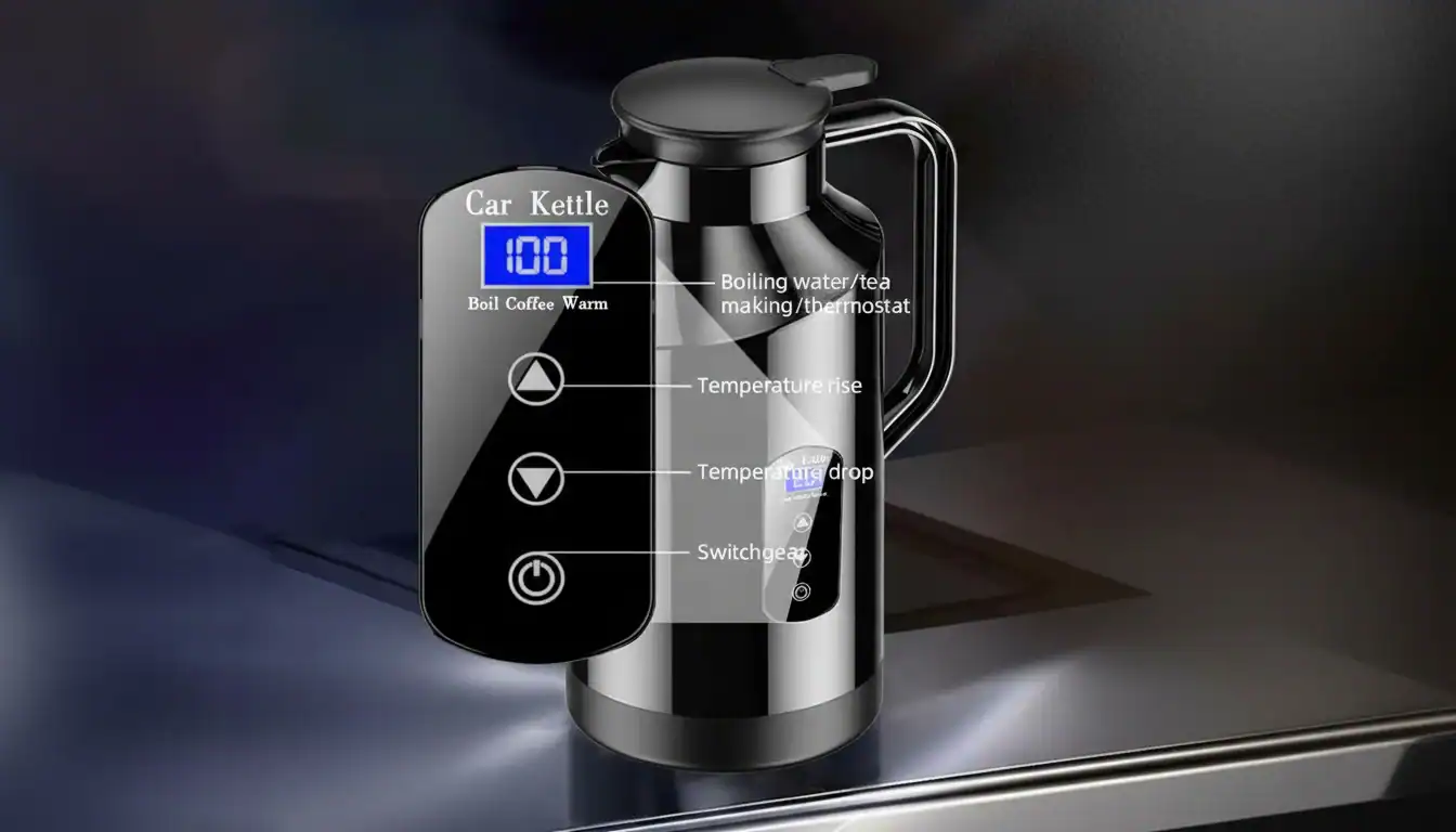 車載用ポータブル電気ケトル。.
